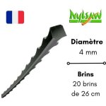 Fil nyilon tete d�broussailleuse nylsaw 4 mm, lot de 20