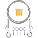Fil de rideau acier inoxydable, 5m câble de rideau, fil de rideaux corde, câble de rideau avec 4 pièces ... Fil de rideau acier inoxydable, 5m câble de rideau, fil de rideaux corde, câble de rideau avec 4 pièces ...