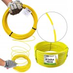 Fil de tension en pvc 3. 6 pour grillage de verger, jaune, 50 m