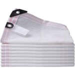 Filet anti chaleur filet d'ombrage bache pour pergola blanc, renforce �paissir voile ombrage, filet coupe ...