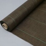 Filet anti - mauvaises herbes marron 2 x 100 m, 130 gr / m2, maille géotextile respirante et perméable ... Filet anti - mauvaises herbes marron 2 x 100 m, 130 gr / m2, maille géotextile respirante et perméable ...