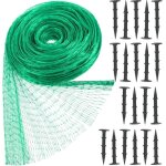 Filet anti oiseaux 4m x 6m filet de protection avec 20 clous de fixation en plastique filet pour jardin ...