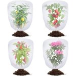 Filet anti - oiseaux pour jardin - lot de 4 filets de protection anti - parasitaires avec cordon de serrage, ...
