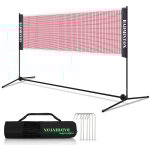 Einfeben - filet de badminton filet de tennis avec support pliable acier facile à assembler pour le tennis, ... Einfeben - filet de badminton filet de tennis avec support pliable acier facile à assembler pour le tennis, ...