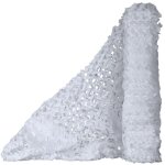 Filet de camouflage pour ombrage, pare - soleil et dcoration de fte, 1, 5 x 2 m (blanc)