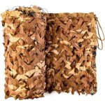 Filet de camouflage - - voile d'ombrage rectangulaire - jaune - 4x5m - polyester