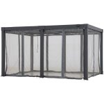 Sunjoy ? filet pour multi pergola matterhorn 406cm x 306cm ? 100% polyester r�sistant aux uv et � l'eau ...