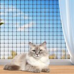 Filet de protection pour chat pour balcon, 6 x 3 m, renforc� avec accessoires, corde de fixation de 19 ...