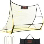Mophorn - vevor filet de rebond football 183x130 cm rebondisseur pour entrainement football 2 en 1 tube ...