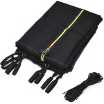 Filet de scurit pour trampolines 366cm, filet de remplacement rsistant aux uv, double fermeture clair, ...