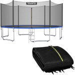 Filet de securite pour trampoline rond de 366 cm avec fermeture eclair