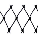 Filet de volire - maille de 60mm noir 12. 5m x 5m