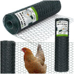 Filet pour voli�re pour oiseaux, perroquets, volailles, pvc oc 25 x 1, 0, largeur 50 cm, 25 m