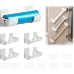 Film alimentaire support rangement porte - adhésif étagère murale avec 4 paires pour armoire salle de ... Film alimentaire support rangement porte - adhésif étagère murale avec 4 paires pour armoire salle de ...