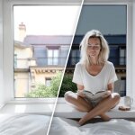 Film anti chaleur pour simple vitrage meilleure performance - alu tr�s fonc� - 75 cm x 0. 5 m - en rouleau ...