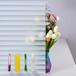 Film de confidentialit� pour fen�tre, motif stores, adsorption statique pour porte vitr�e de douche de ...