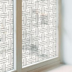 Film d�poli pour fen�tre 100x100 coll�s sur le verre adh�sif vitrail d�coratif protection pvc pour chambre ...