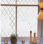 Film d�poli pour vitre � treillis transparent, film de vitrage d�poli r�positionnable, film d�coratif ...