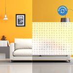 Dimexact - film lectrostatique  motifs carrs en reliefs - 90 cm x 0. 5 m - en rouleau