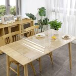 Film de table transparent avec bord biseaut crystal 110 x 300 cm