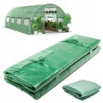 Film tunnel pour serre avec fen�tres, myoskinet, vert, 2x4, 5 m