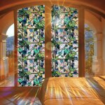 Film vitrail occultant pour fentre salle de bain, film de fentre intimit la fentre vitre autocollant ...
