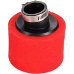 Filtre � air 35 mm double �ponge en mousse nettoyante rouge bauvel angle mouth remplacement pour 50cc ...