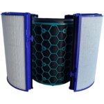 Filtre � charbon hepa h13 pour purificateur dyson pure hot + cool hp04, hp05, hp09 fa43