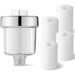 Filtre douche anti calcaire, filtre � eau de douche avec 5 cartouches filtrantes �paissies