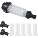 Filtre � eau avec insert de filtre, 8 pcs filtre pour nettoyeur filtre tuyau arrosage avec raccord d'eau ...