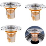 Filtre d'vier 3 pices, bouchon anti - obstruction, siphon de sol durable, anti - refoulement, adapt ...