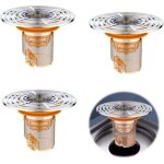 Filtre d'�vier 3 pi�ces, bouchon anti - obstruction, siphon de sol durable, anti - refoulement, adapt� ...