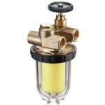 Filtre � fioul mazout 3 / 8 ff tamis nickel� simple conduite oventrop 2123103