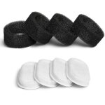Filtre fontaine  eau pour chat, 8pcs filtres + 8pcs ponges, filtre fontaine chat avec la rsine et ...