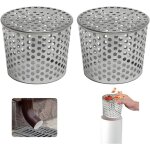 Filtres de gouttire en acier inoxydable, lot de 2 crapaudine de gouttire 83 - 100mm, filtre gouttire ...
