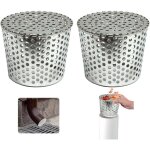 Filtres de gouttire en acier inoxydable, lot de 2 crapaudine de gouttire 90 - 110mm, filtre gouttire ...