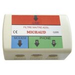 Michaud - filtre matre adsl 2 sorties pour anciens coffret de communication