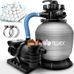Tillvex filtre à sable gris 13200l / h avec 1200g de balles filtrantes ? système de filtration avec vanne ... Tillvex filtre à sable gris 13200l / h avec 1200g de balles filtrantes ? système de filtration avec vanne ...