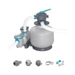 Bestway - filtre a sable / pompe de filtration pour piscine jusqu'a 66 m3 11 355 l / h - avec prfiltre ...