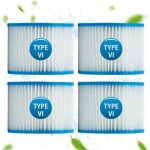 Filtre spa pour bestway 58323, cartouche pour filtration de l'eau taille 6 pour lay - z - spa, pour monaco, ...