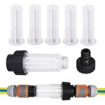 Filtre tuyau arrosage, 7 pcs filtre pour nettoyeur filtre tuyau arrosage avec raccord d'eau 3 / 4 , pompe ...