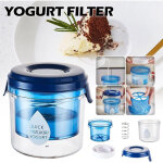 Filtre � yaourt grec press� � froid de 1300 ml, s�parateur de lactos�rum, yaourti�re, filtre � yaourt ...