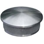 Finition bomb�e pour tube rond �42. 4mm - hauteur visible 3mm �paisseur 2mm - � coller - inox 304