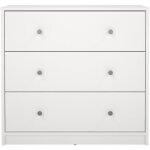 Finlandek - commode de chambre tyylik�s style contemporain d�cor blanc - l 72 cm