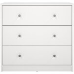 Finlandek - commode de chambre tyyliks style contemporain dcor blanc - l 72 cm