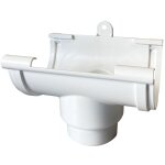 First plast - naissance centrale supp gouttire de 33 sortie 100 blanc
