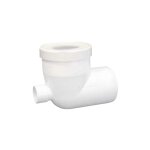 Pipe coude courte 90 mle femelle 100 avec sortie 40 first plast