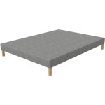 Elite mattress - first sommier 140x200 tapissier gris