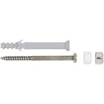 Fischer - 553883 lot de 2 fixations wc avec chevilles, vis et capuchons gris Fischer - 553883 lot de 2 fixations wc avec chevilles, vis et capuchons gris
