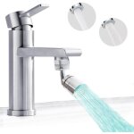 Raccordeur de robinet fishtec orientable 360 2 jets diffrents